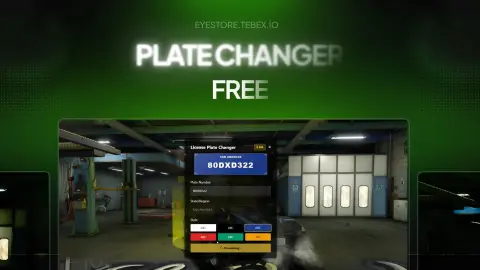 ESX/QBCore Plate Changer Script for FiveM | Custom License Plate System