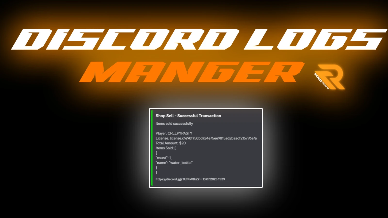 Range | Discord logs manager