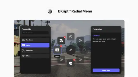 bKript™ Radial Menu