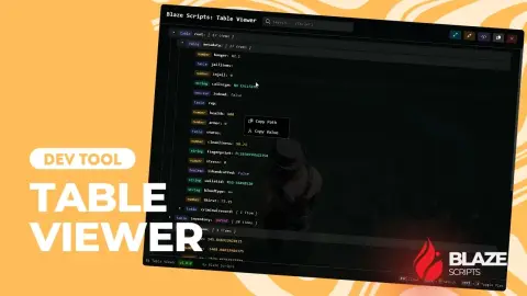 LUA Table Viewer (Developer Tool)
