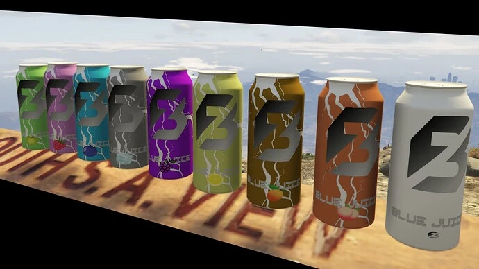 Blue Juice Cans Props | Fivem Ready