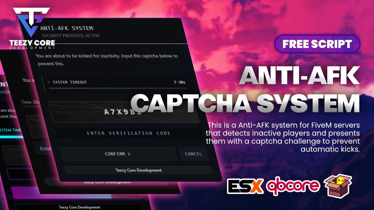 Anti-AFK Captcha System