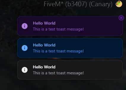 Toasts Notifications | Stacked Notifications with options