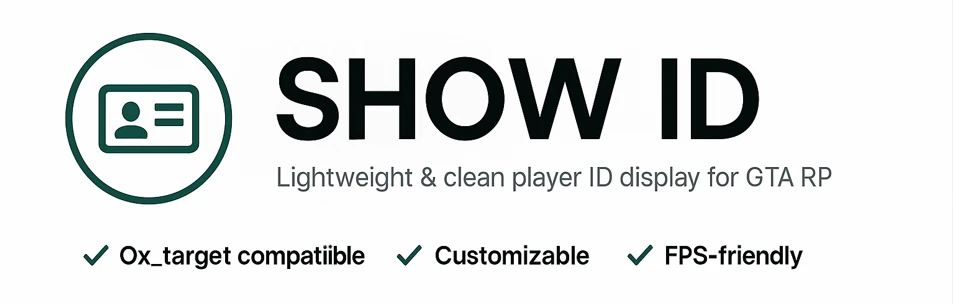 Script Show ID-Compatible with ox_target