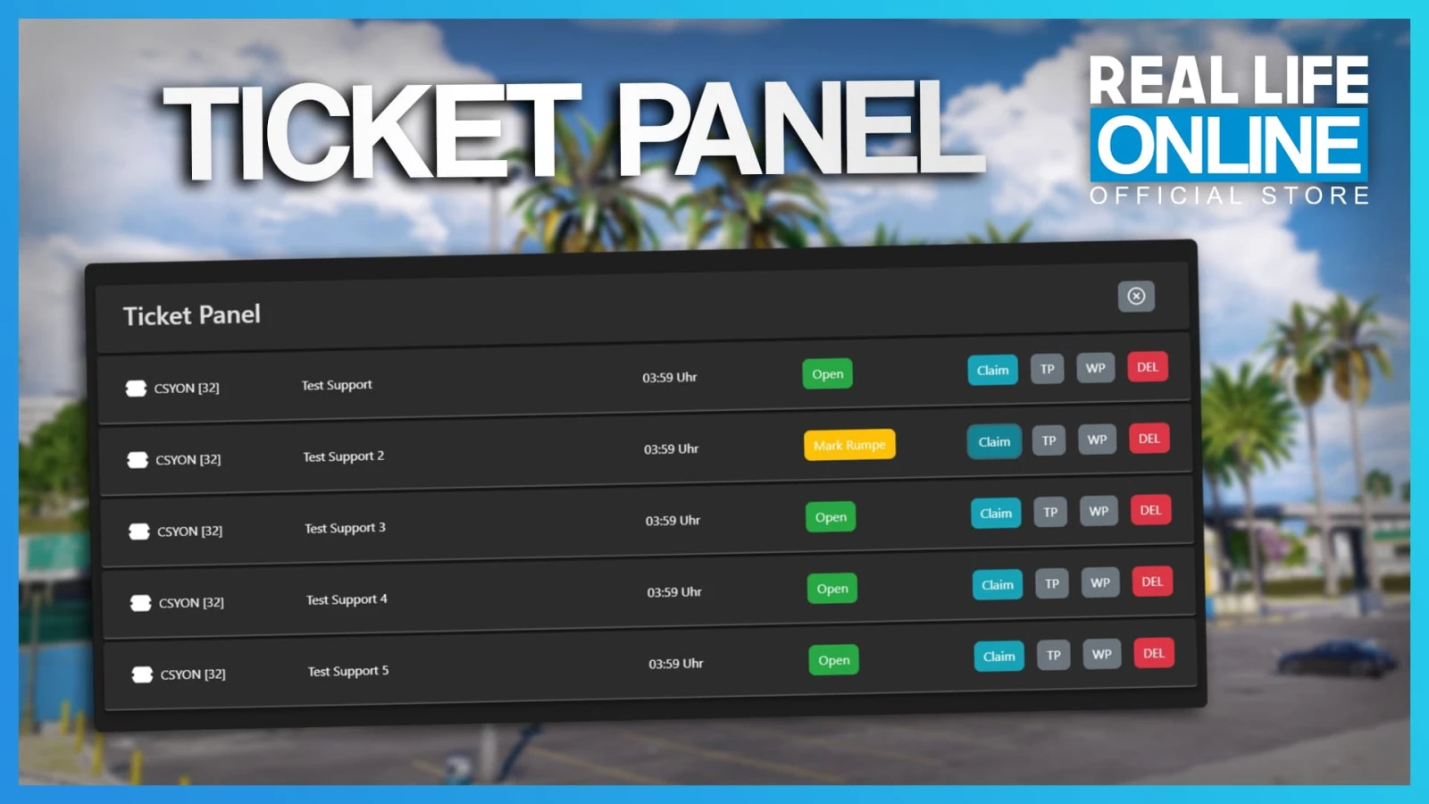 RLO Ticketpanel