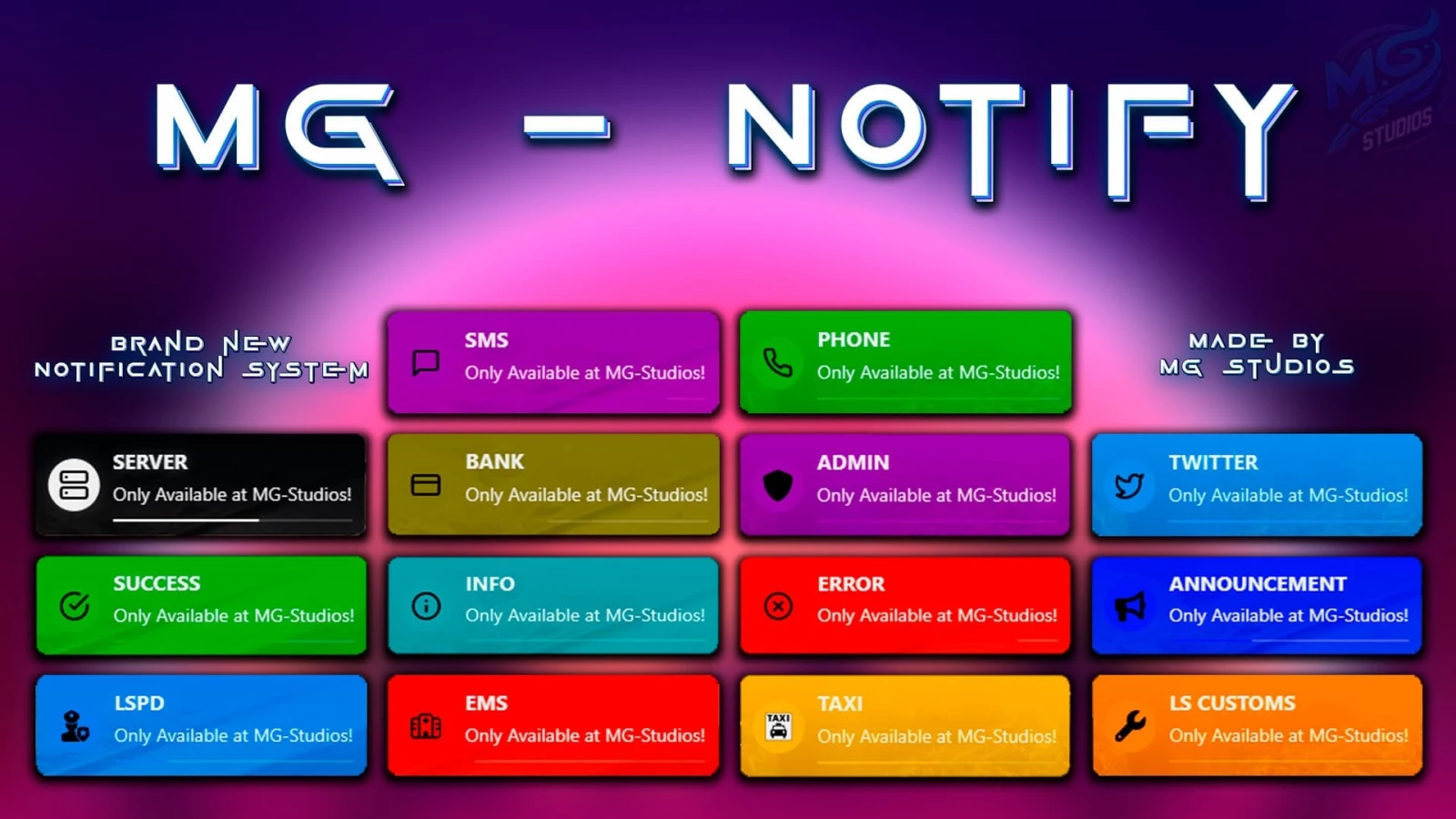 MG Notify-Standalone Notification System