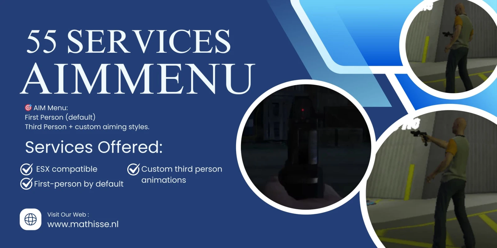 # AIM Modes-First Person (default) + Custom Third Person Styles