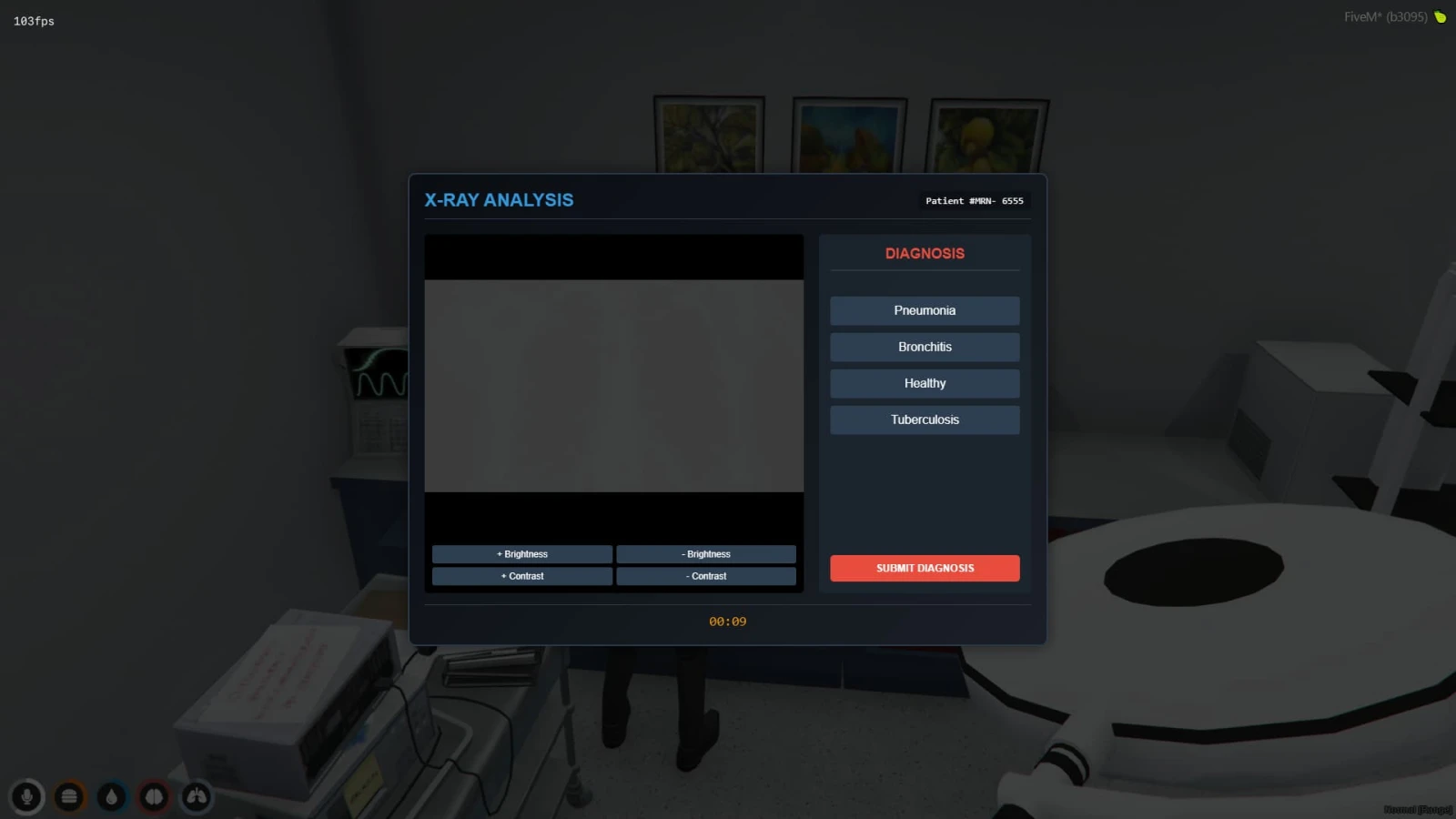 mini game for X-ray machine