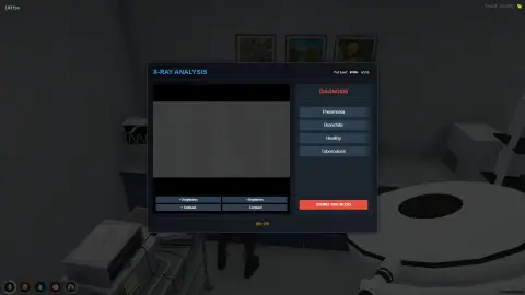 mini game for X-ray machine
