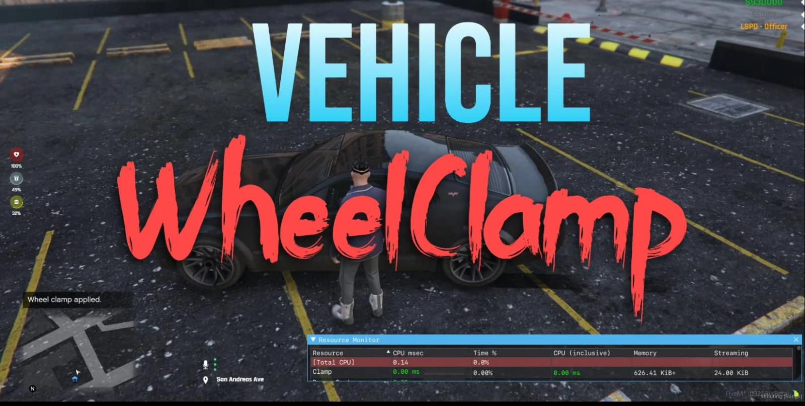 Wheel Clamp Script-Immobilize Vehicles with Ease!