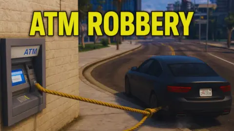 Realistic ATM Robbery | Pull ATM From Wall