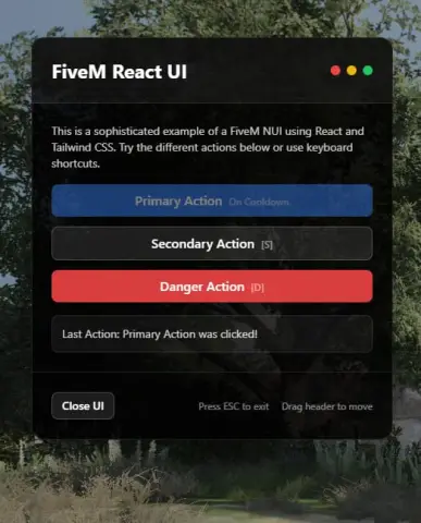 Inkwell FiveM React Template (React, Tailwind, Zustand)