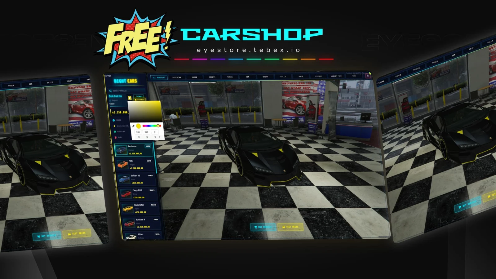 FiveM Advanced Car Shop System
