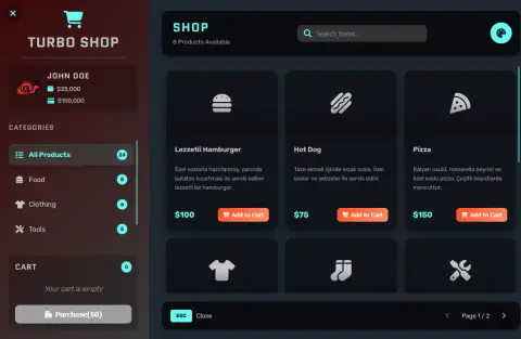 Turbo Shop | Standalone Shop System by TurboScripts