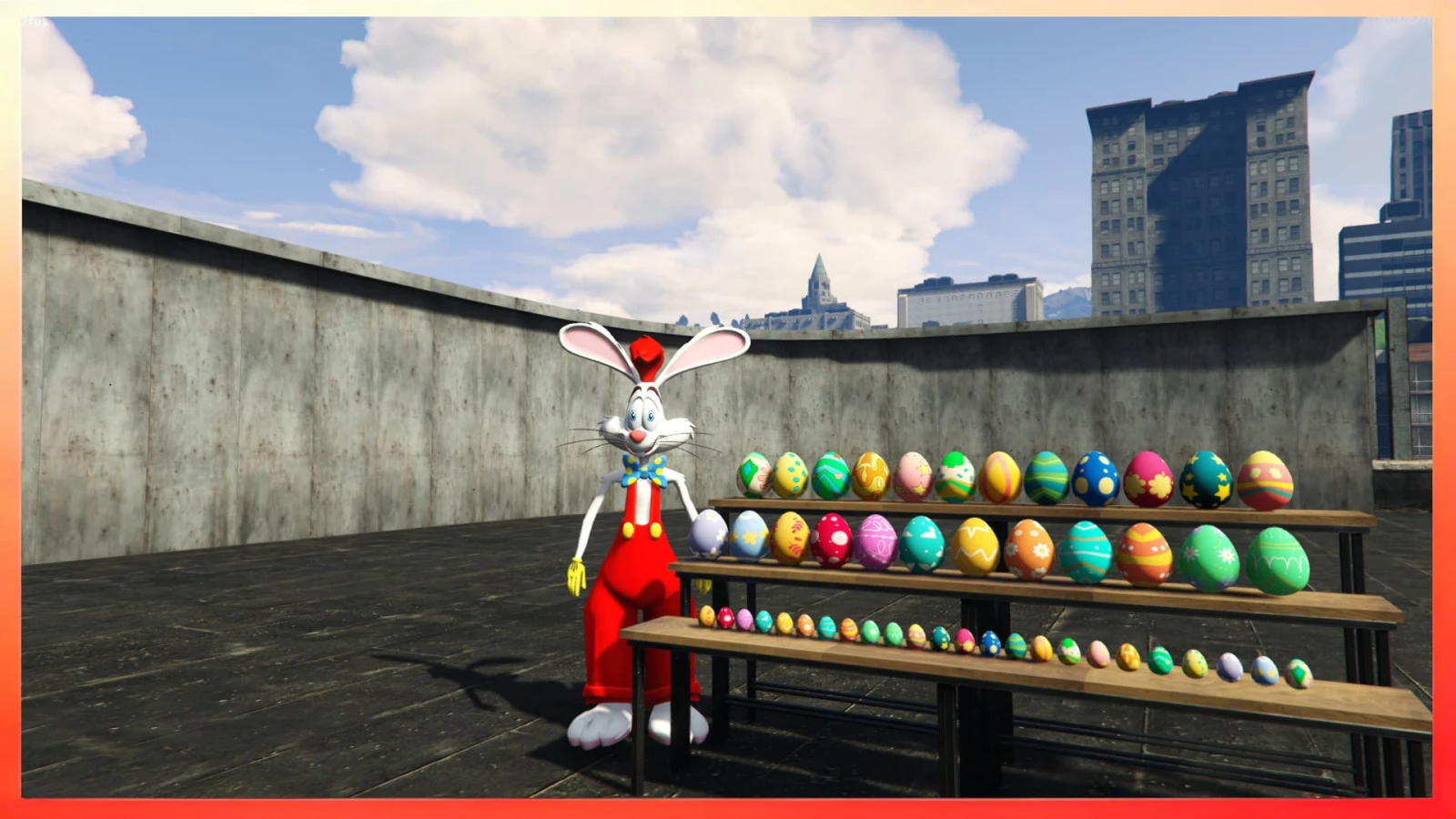 Easter Eggs + Bunny Roger