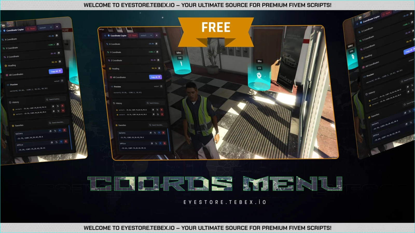 FiveM Advanced Coords Copier Menu