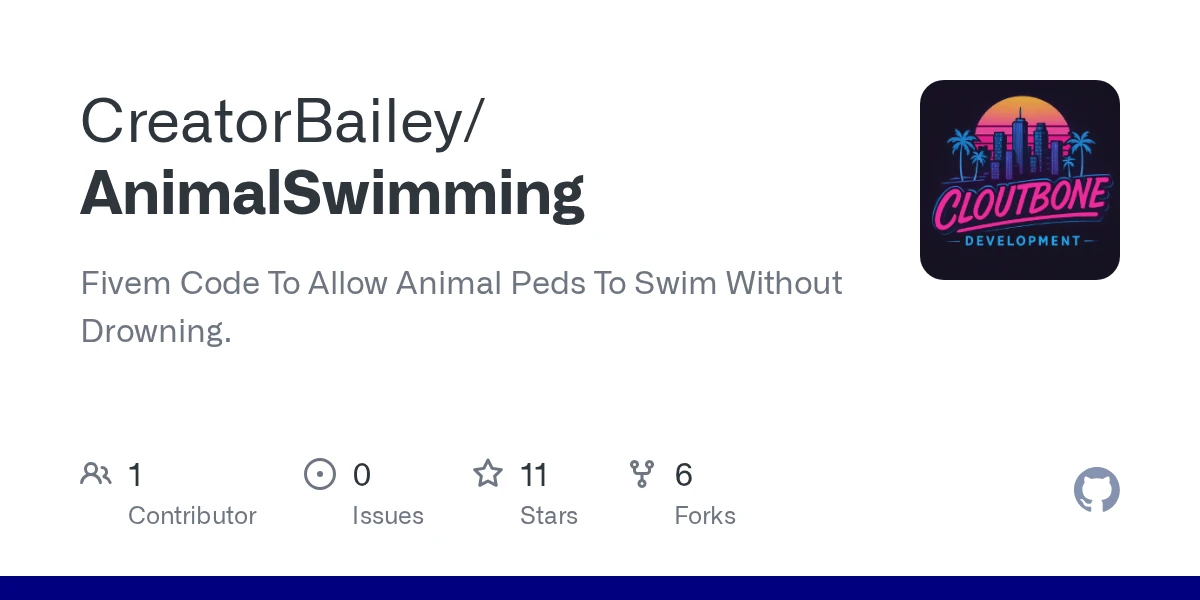Animal Swim Module-Realistic Animal Floating in Water!