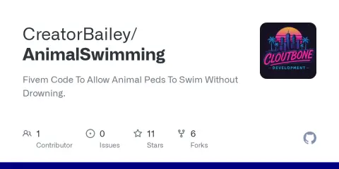 Animal Swim Module-Realistic Animal Floating in Water!