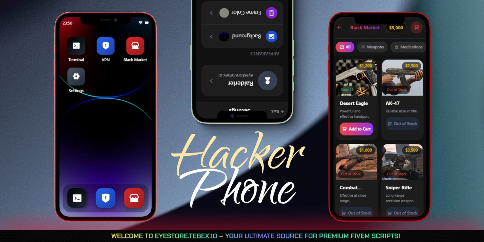 HackPhone: Comprehensive Vehicle Management and Dynamic ATM Heist System for QB/ESX Frameworks