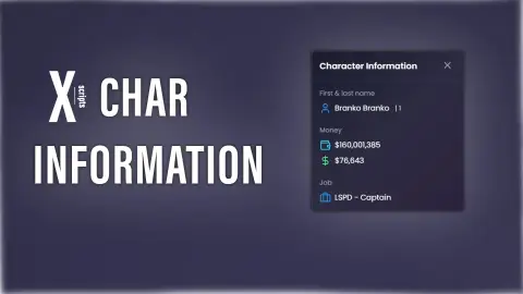 x character informations | esx