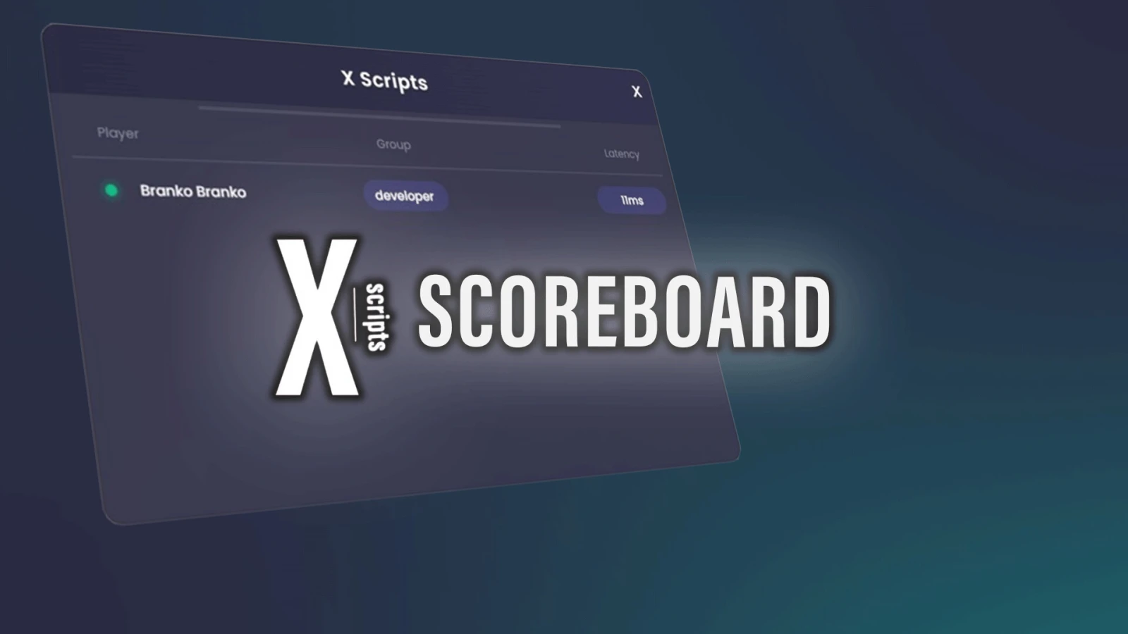x scoreboard