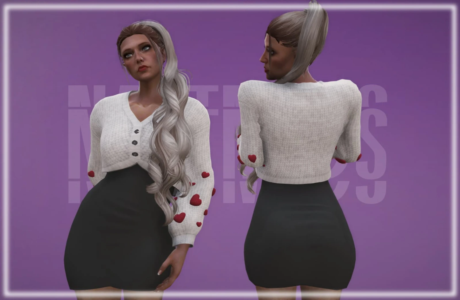 Heart cardigan for MP Female