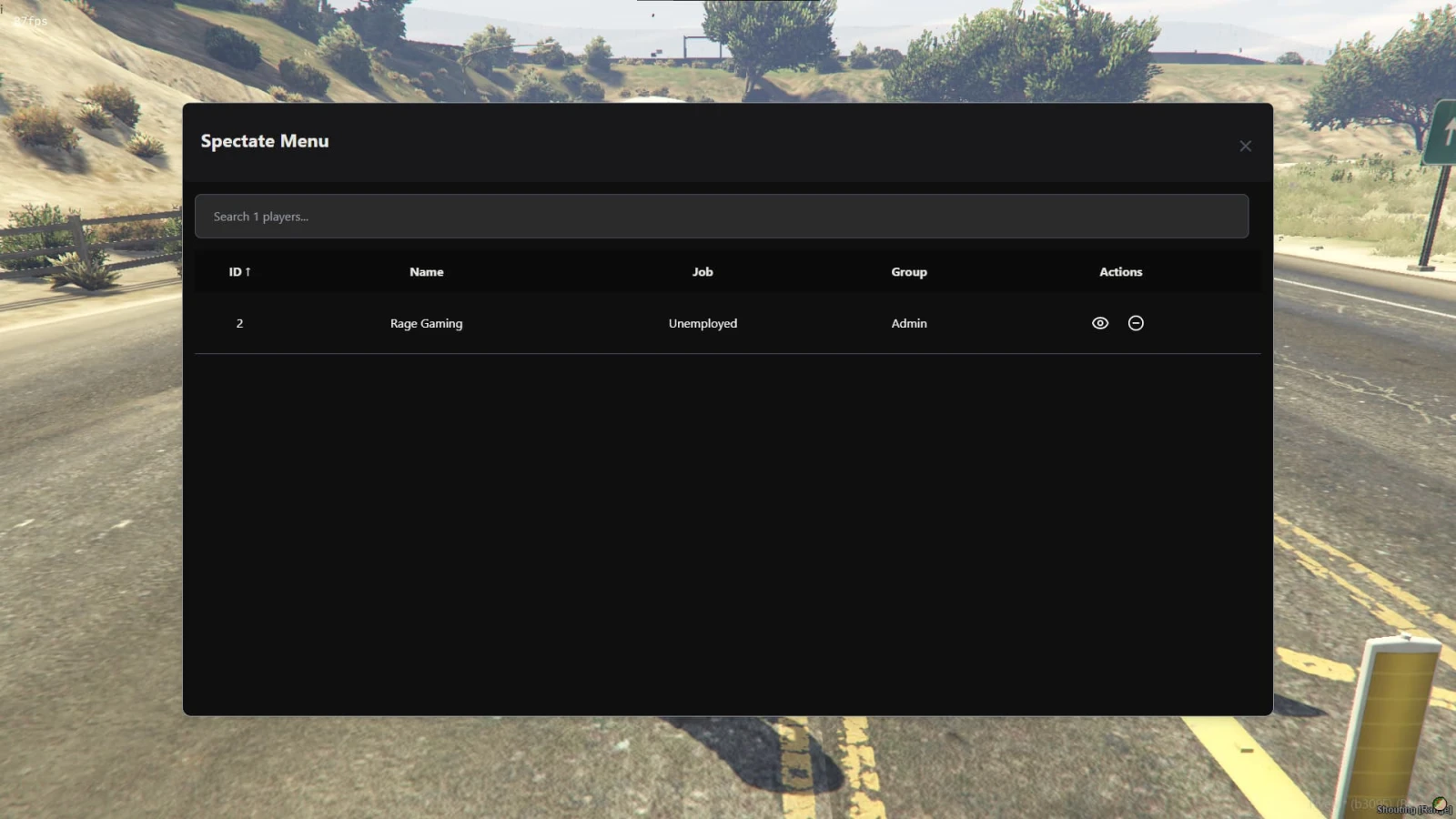 RAGE Spectate Menu