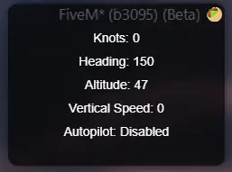 Plane Menu | Autopilot & More!