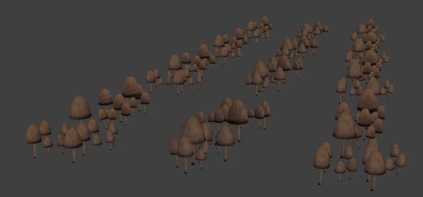 Psilocybe 3d model's