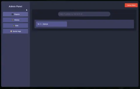 Admin panel
