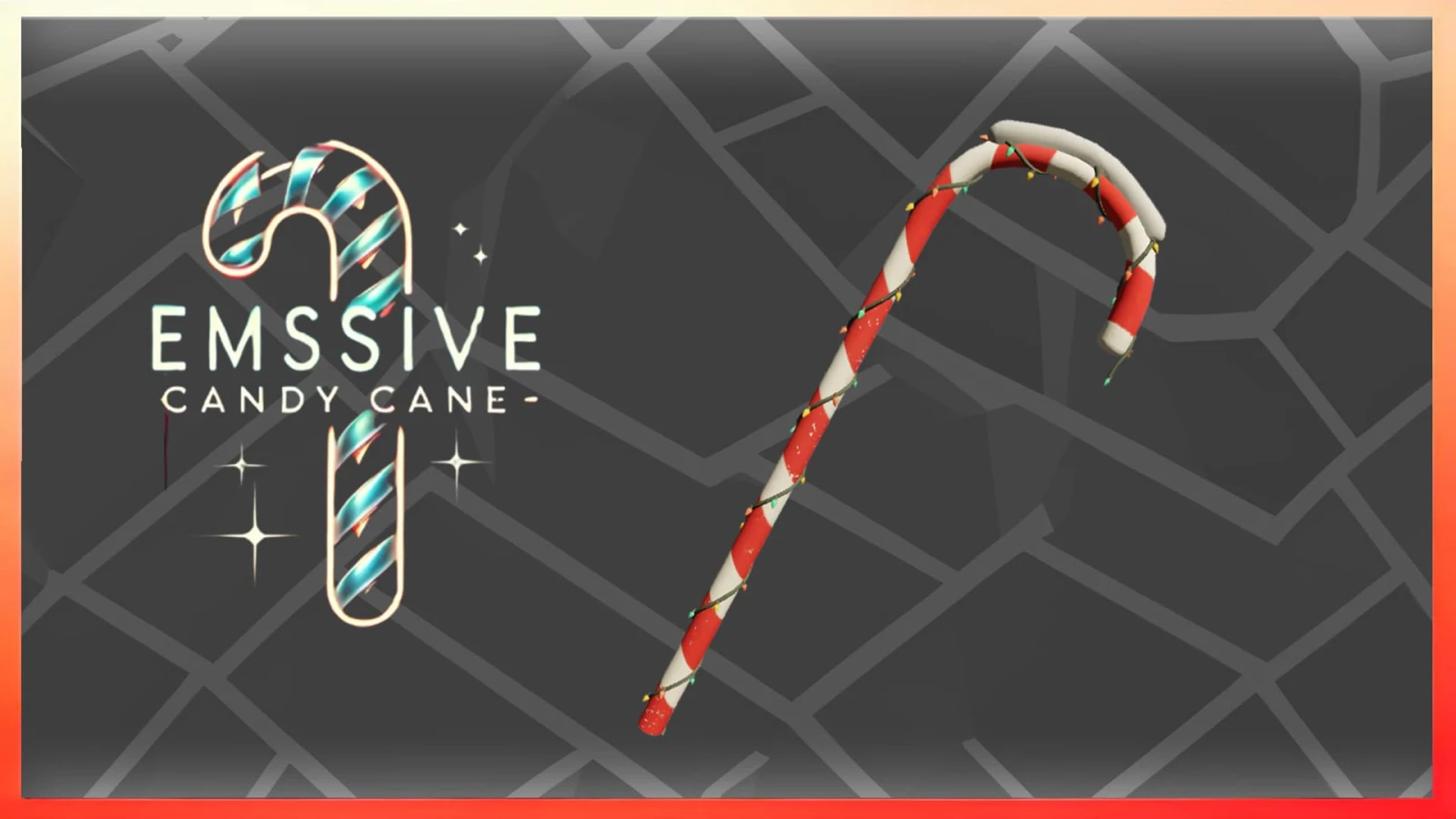 Christmas Candy Cane (Emissive)