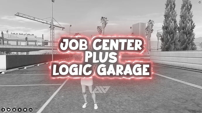 Job center with garage for roleplay server