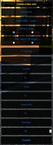 [QBCore] In-Game Simple Job Creator!